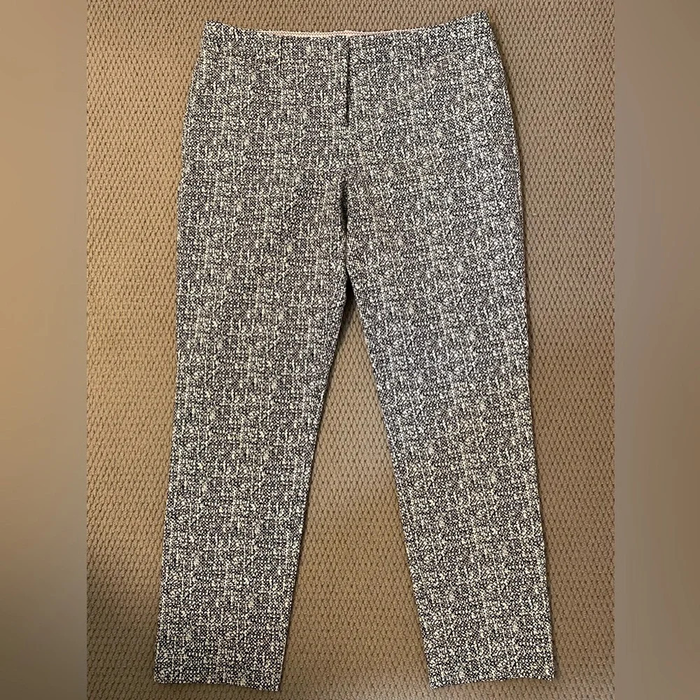 Katherine Barclay of Montreal black and white abstract print ankle pant size 10